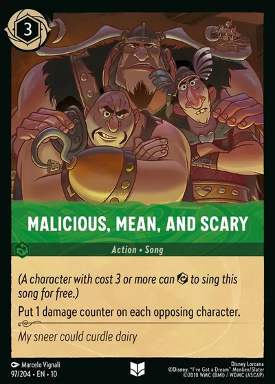 Malicious, Mean, and Scary