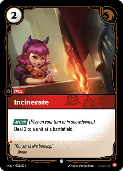 Incinerate