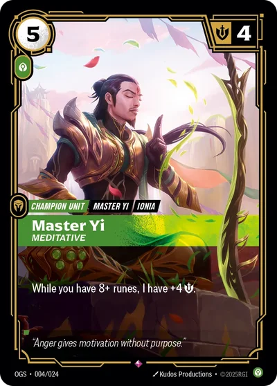Master Yi - Meditative