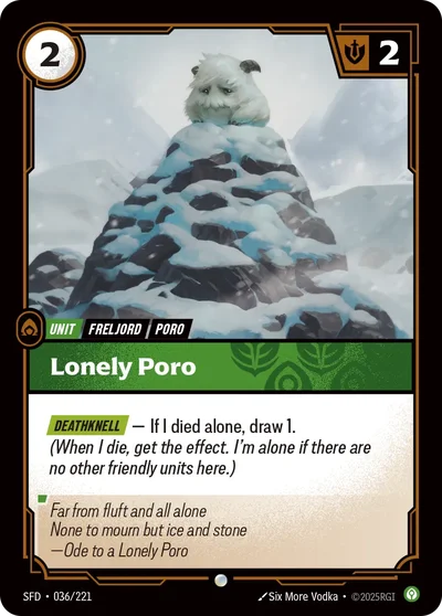 Lonely Poro