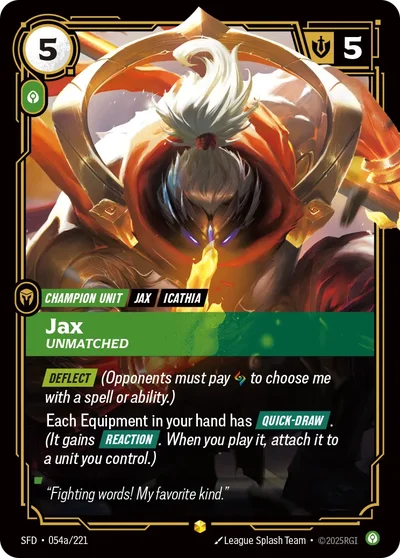 Jax - Unmatched