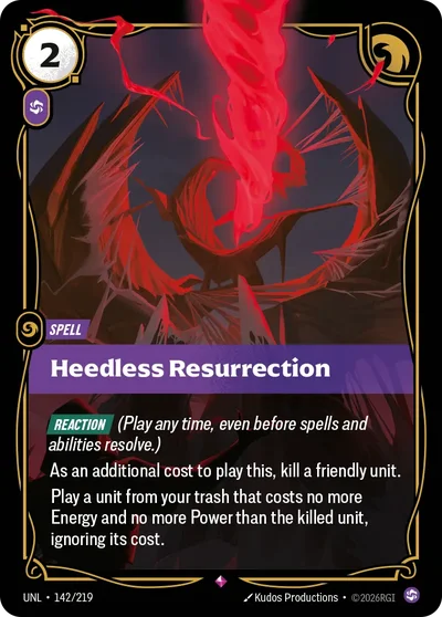 Heedless Resurrection