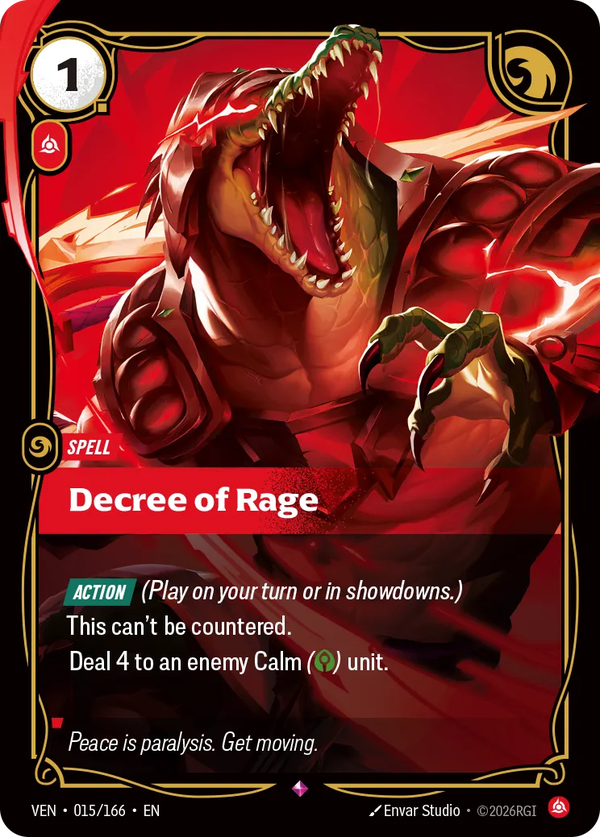 Decree of Rage Decree of Rage