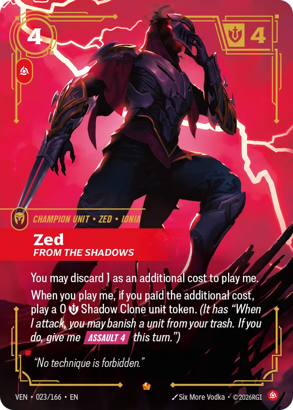 Zed - From the Shadows Zed - From the Shadows