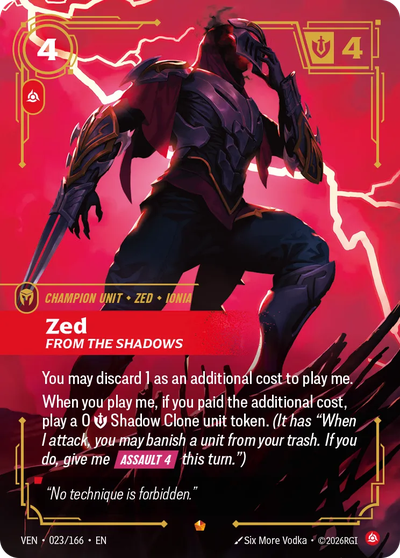 Zed - From the Shadows